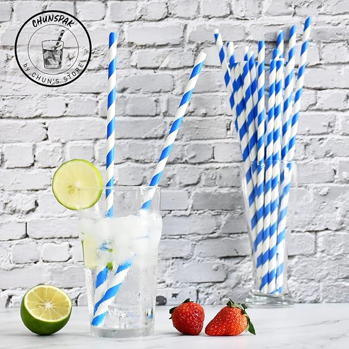 12 Inch Disposable Paper Drinking Straws Large and Tall, 8mm Wide - Image 2