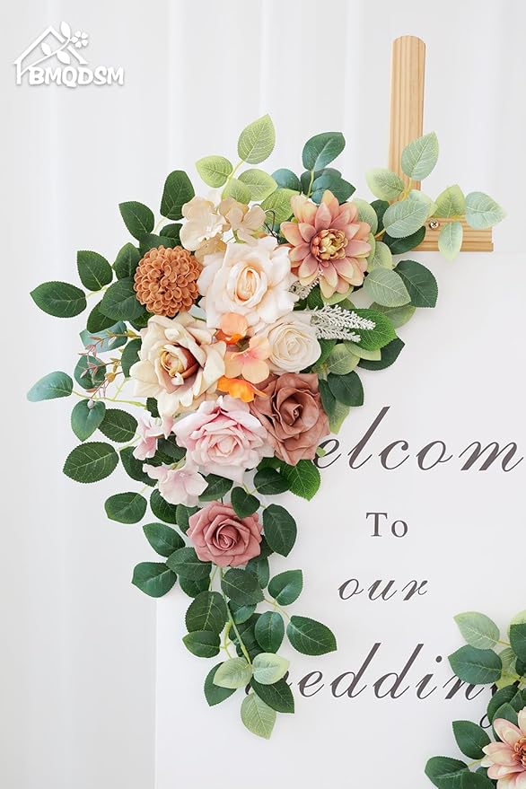 Pack of 2 Artificial Flowers for Backdrop Decoration, Wedding Arch Flowers - Image 3