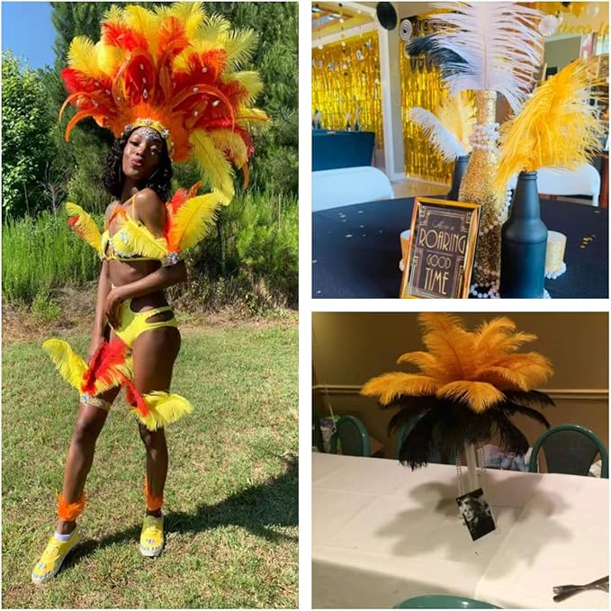Ballinger Big Gold Ostrich Feathers - Image 6