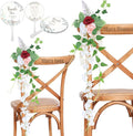 Wedding Aisle Decorations Set of 10 Chair Back Flowers Floral Pew Wedding by Senseya