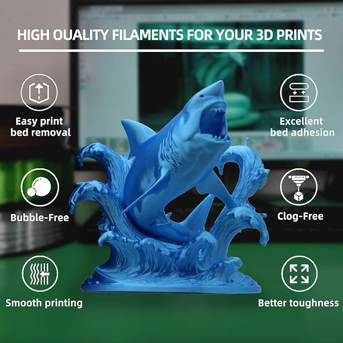 PLA Filament, Silk PLA, 3D Printer Filament, PLA Filament 1.75mm Dimensional - Image 2