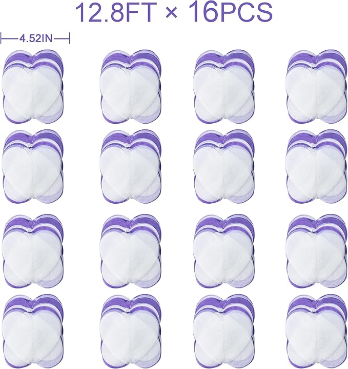 205Ft Lavender Party Decoration Ombre Purple White Heart Backdrop Streamer - Image 2