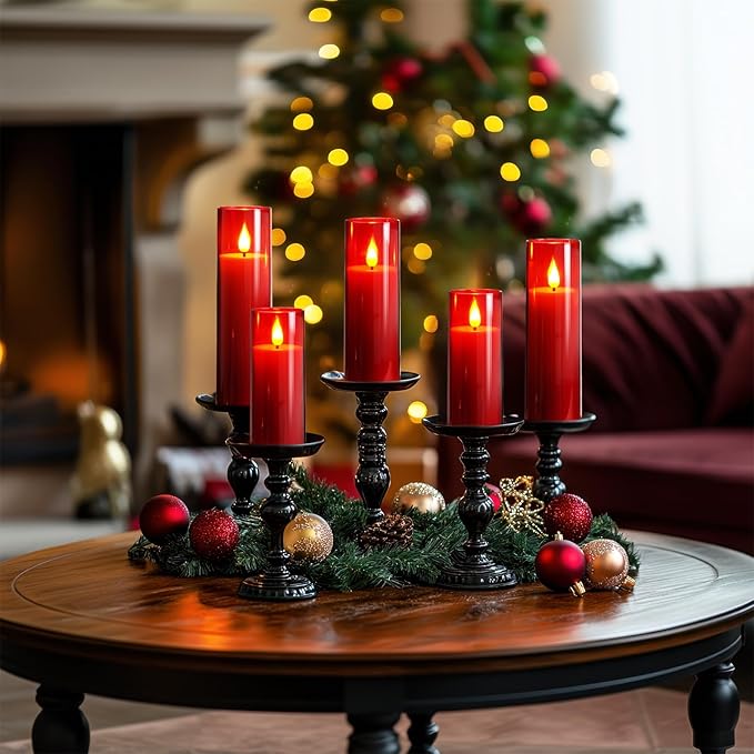Amagic Red Flameless Candles - Image 5