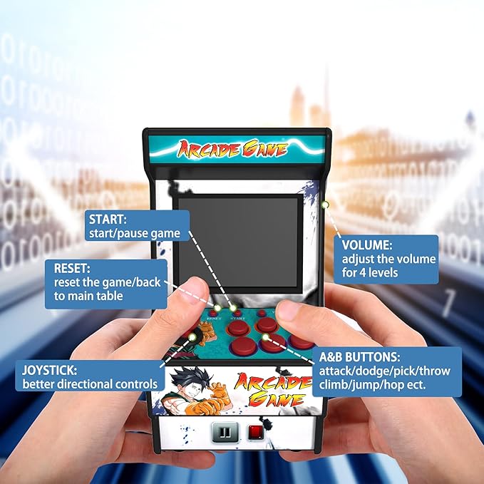 Mini Arcade Machine, Retro Gaming Console, Handheld Game Console - Image 3