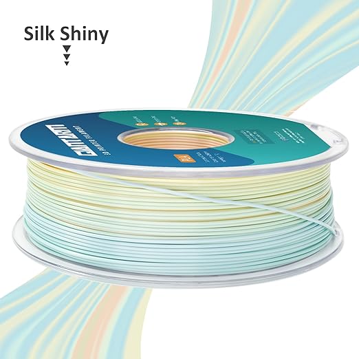 GIANTARM 3D Printer Filament Silk PLA, 1.75mm Gradient Rainbow PLA Color - Image 2