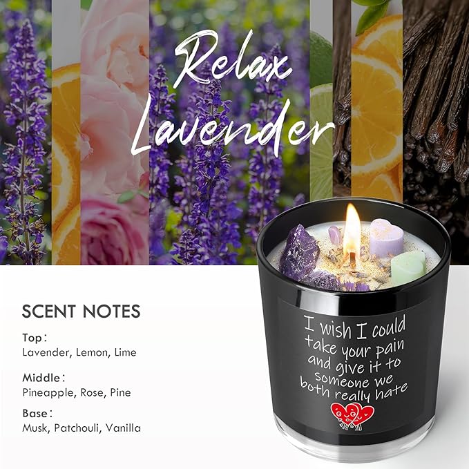 Get Well Candle with Healing Crystals - Image 4
