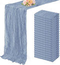 20 Pack Dusty Blue 10FT Cheesecloth Table Runner Rustic Gauze Fabric Cheese by FoliafeelHome