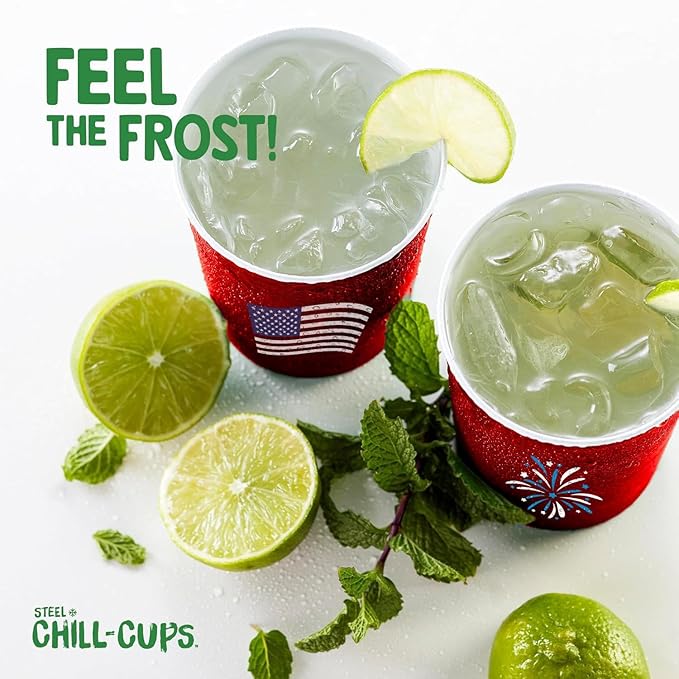 16 oz. Party Cups Flag Design for Cold Drinks, Sturdy and Durable, Disposable - Image 8