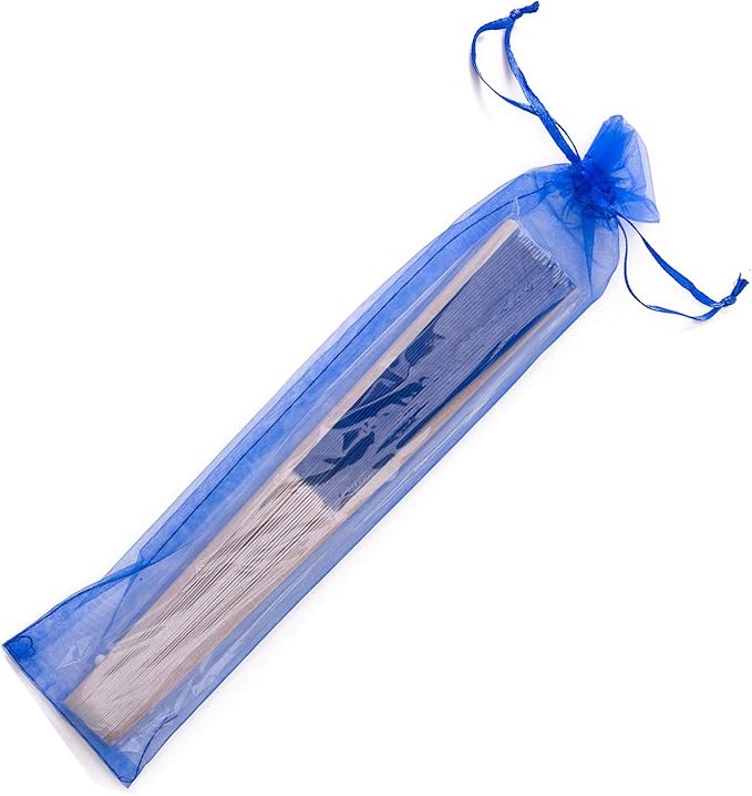 24pcs Imitated Silk Hand Fan Imitated Silk Fabric Bamboo Handheld Folded Fan - Image 5