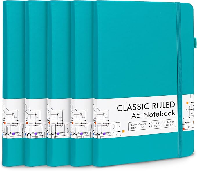 feela 5 Pack Journal Notebook Bulk by feela