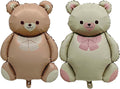 Matte teddy bear balloons Decorations 2PCS Foil Mylar Balloons Little Bear by YOIOZAIZAI