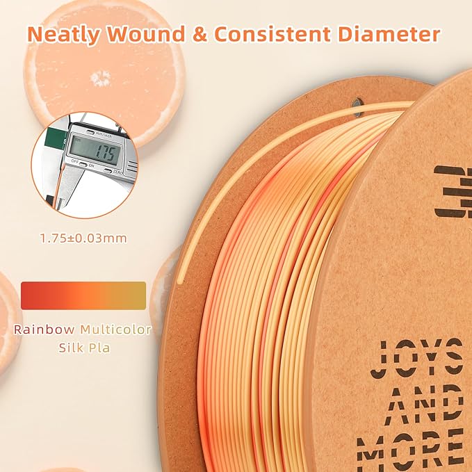 Silk PLA 3D Printer Filament 1.75mm Silk Shiny Fast Gradient Color Change - Image 2