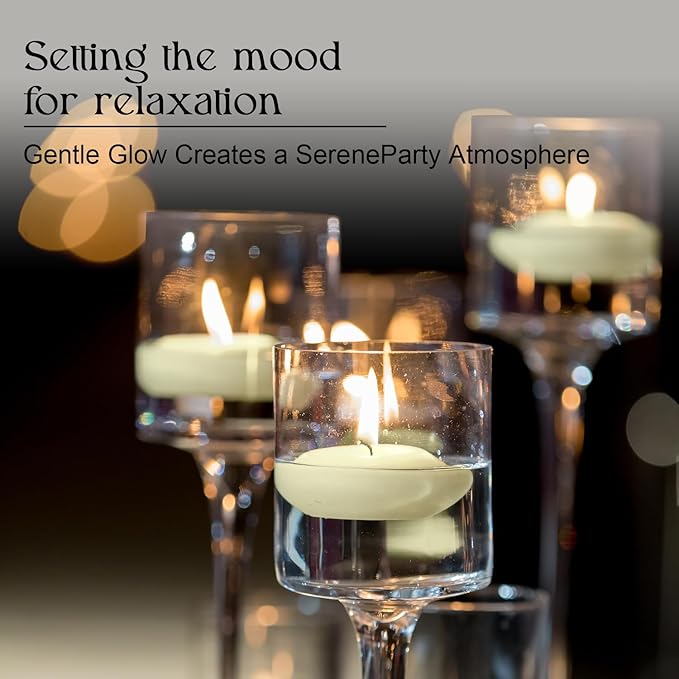 12 Pcs 2 - inch Floating Candles, Smokeless and Unscented, Burns Continuously - Image 8