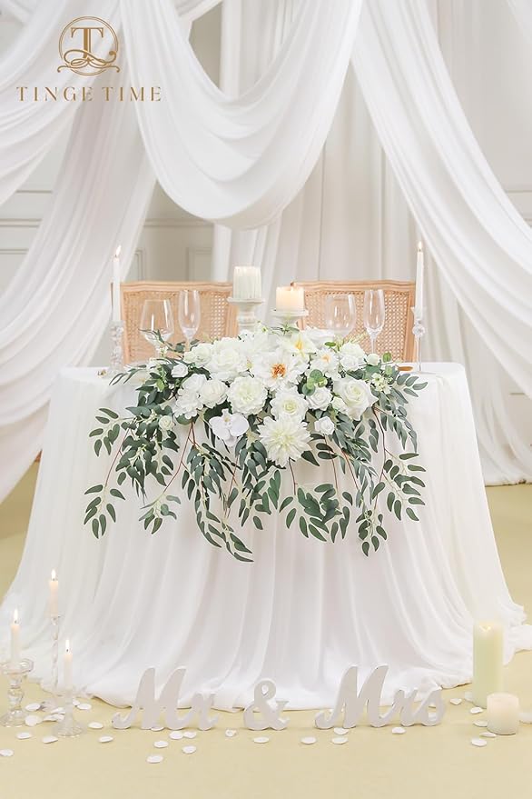 TINGE TIME Artificial Sweetheart Flower Swag - Image 2