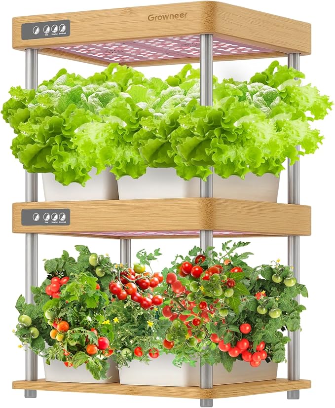 GROWNEER HydroEasy1.0 Hydroponics Growing System Kit, Beginner-Friendly Indoor by GROWNEER