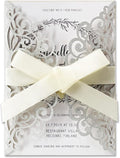 50Pcs Laser Cut Wedding Invitation by Fashmade