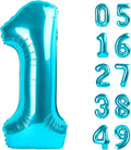 Blue Number 1 Balloon 40 inch, Number 1 Birthday Balloon by Upgesy