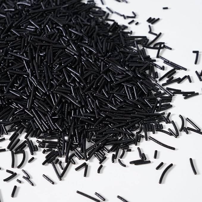 Edible Black Sprinkles, Jimmies Sprinkle by Milovin