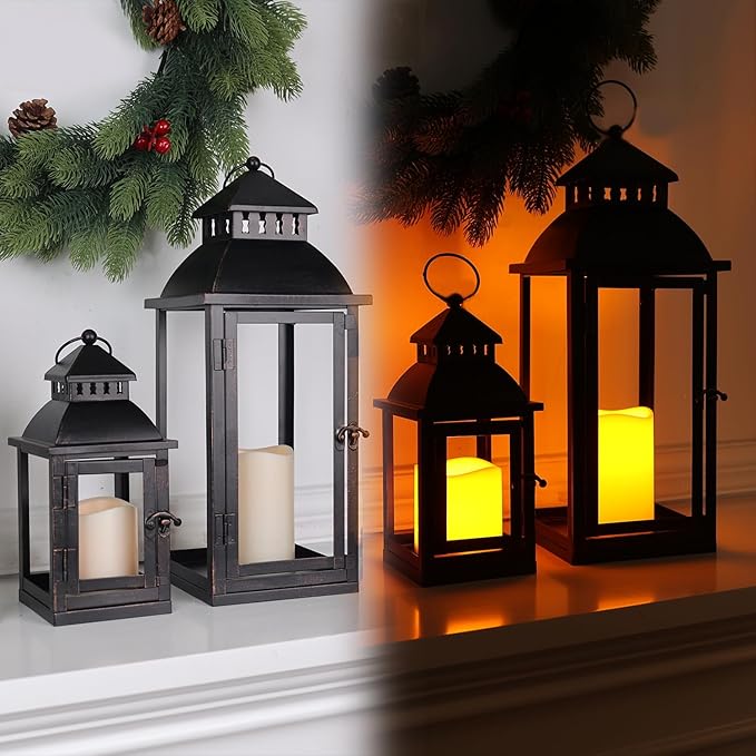 NEEDOMO LED Lanterns Decorative Outdoor&Indoor, Lantern Decor - Image 7