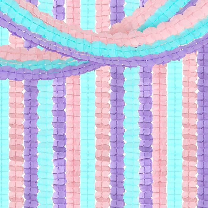 Pink-Purple Mint Mermaid Party-Decorations Streamers-Garland - Image 5
