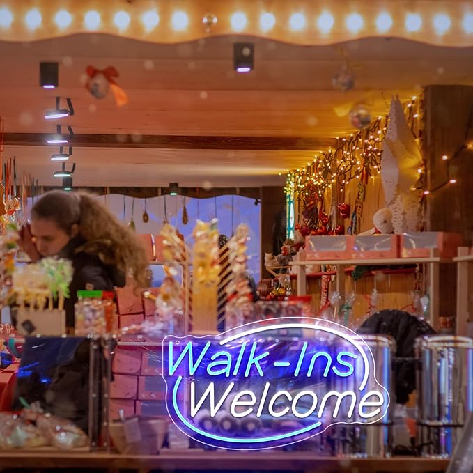 Walk-Ins Welcome Neon Sign, Neon Sign - Image 7