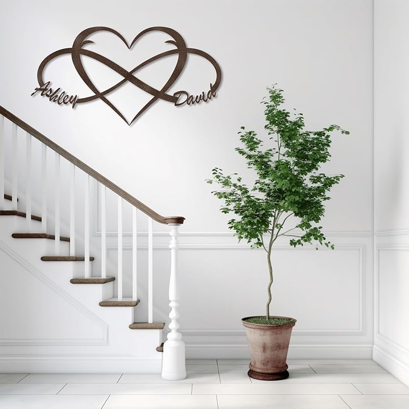 Custom Infinity Sign for Couples Metal Wall Art Personalized Valentines Day - Image 7