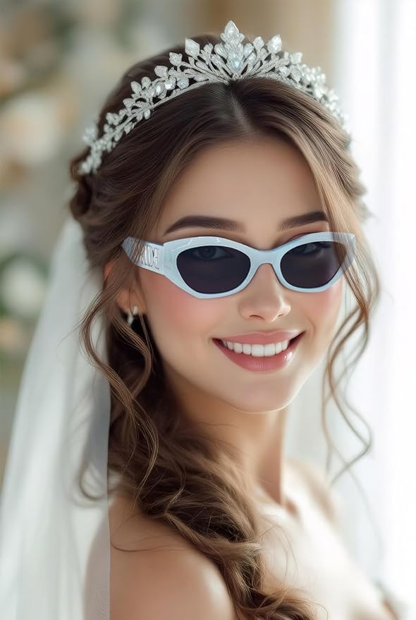 Marble Bride Sunglasses, Bride to be Decorations Glasses, Bachelorette Bach - Image 7