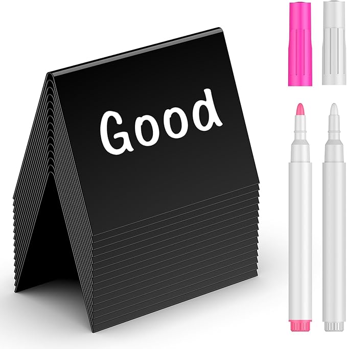 Uniclife 20 Pack Mini Chalkboard Signs by UnicLife