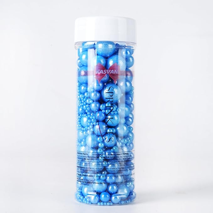 Kasvan Royal Blue Pearl Sugar Sprinkles - Image 7