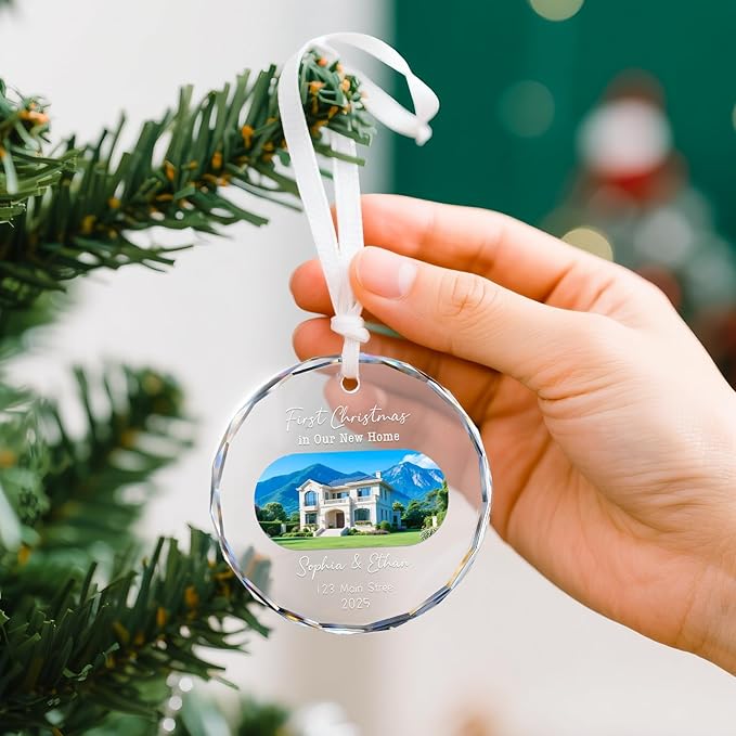 House Warming Gifts New Home Ornament Personalized First Home Christmas - Image 3