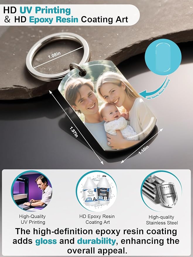 Custom Keychain with Picture - Image 2