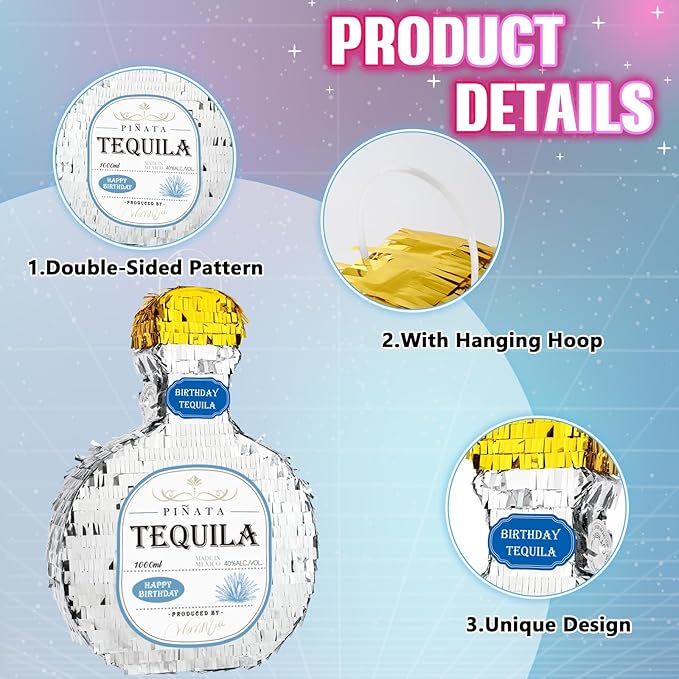 WERNNSAI Tequila Bottle Pinata - Image 4