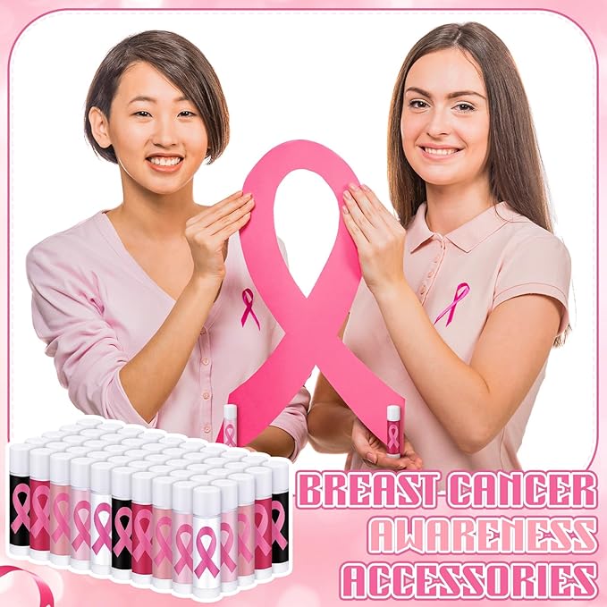 15 Pack Breast Cancer Awareness Lip Balms Gifts Bulk Pink Ribbon Lip Balms - Image 5