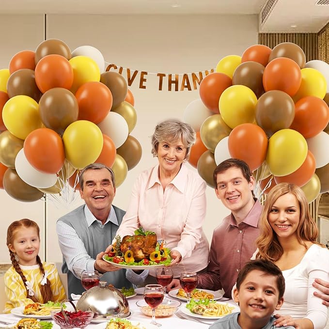 60pcs Fall Balloons Thanksgiving Balloons 12inch - Image 6