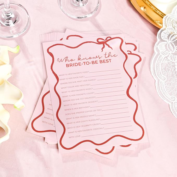 DEEKA 30 PCS Bridal Shower Games Card - Image 3