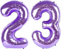 Purple Number 23 Balloon 40 Inch Birthday Decorations, Number 23 Balloon by Upgesy