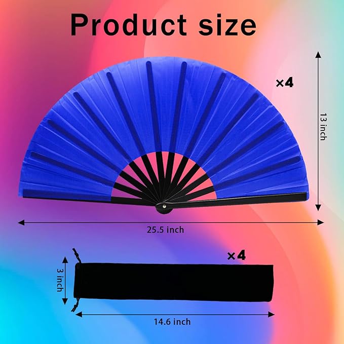 13inch Large Rave Fan Popping Clacking Fans - Image 2