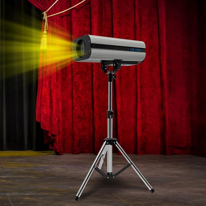 Follow Spotlight for Stage, 440W LED Spot Light DJ Lighting - Image 2