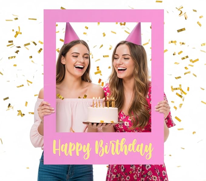 32 x 24 Inch Large Photo Booth Props Picture Frame Happy Birthday Party Frame - Image 2