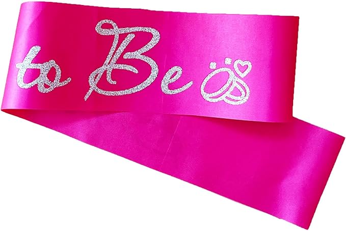 Hot Pink Bride to Be Sash for Bridal Shower Bachelorette Party Wedding Hen - Image 4