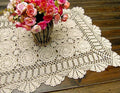 Cotton Handmade Crochet lace Table Runners Rectangular Tablecloth Doilies Doily by Unknown