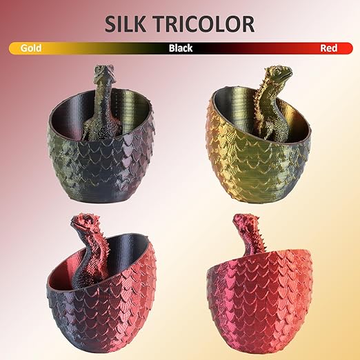 Geeetech Silk PLA Tri Color Filament 1.75mm 3D Printer Filament, Coextrusion - Image 2