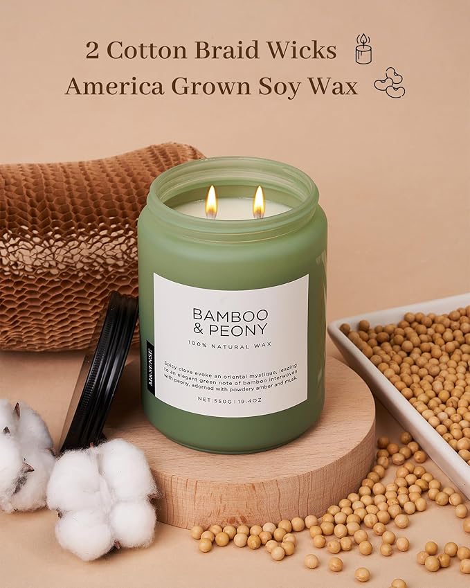 M&SENSE Bamboo Peony Spring Large Candles - Image 5