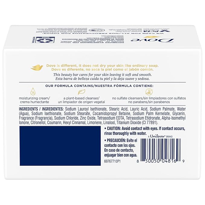 Dove Soap, Original Beauty Bar 3-Pack – 3-in-1 Moisturizing Face, Body & Hand - Image 2