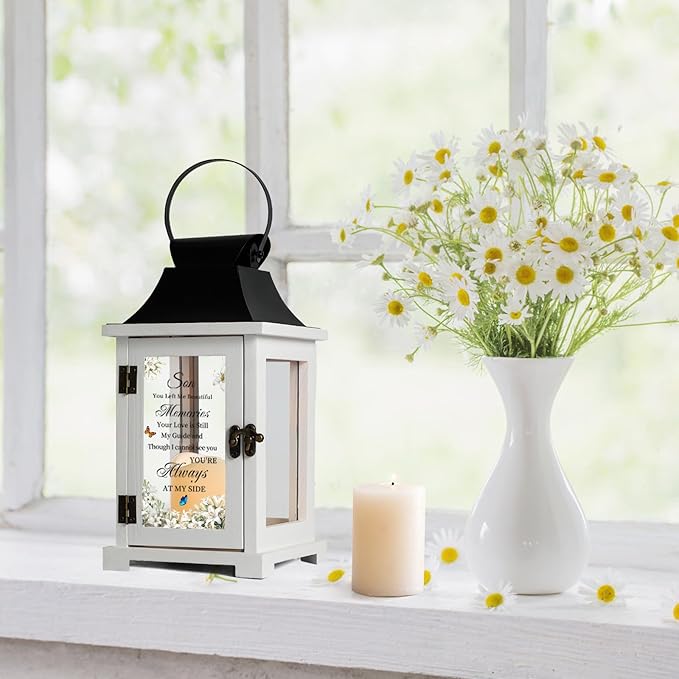 Memorial Lantern Bereavement Sympathy Gifts in Memory of Loved One Memorial - Image 3