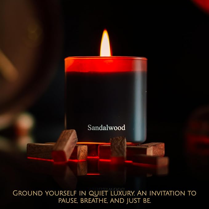 Luxury Scented Candle Gift Set 3-Pack | Champagne, Sandalwood & Amber | Clean - Image 5