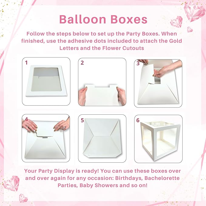 188 pc Pink Bridal Shower Decorations - Image 8