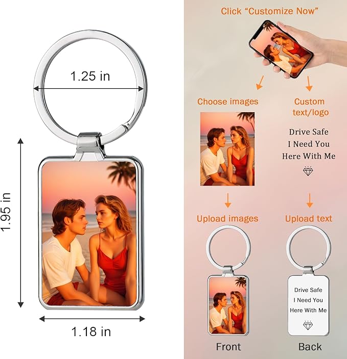 Personalized Custom Keychain - Image 2