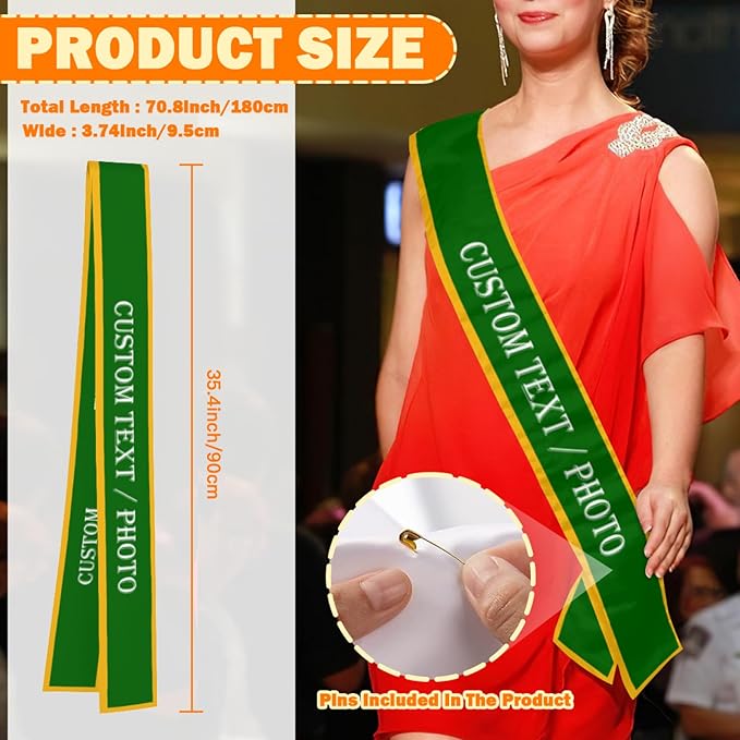 Custom Sash, Personalized Birthday Sash - Image 3