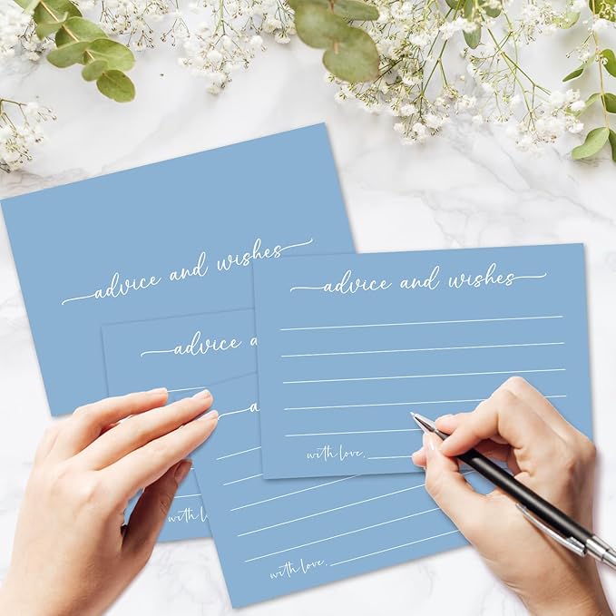 Bule Advice and Wishes Card, Advice Cards - Image 3